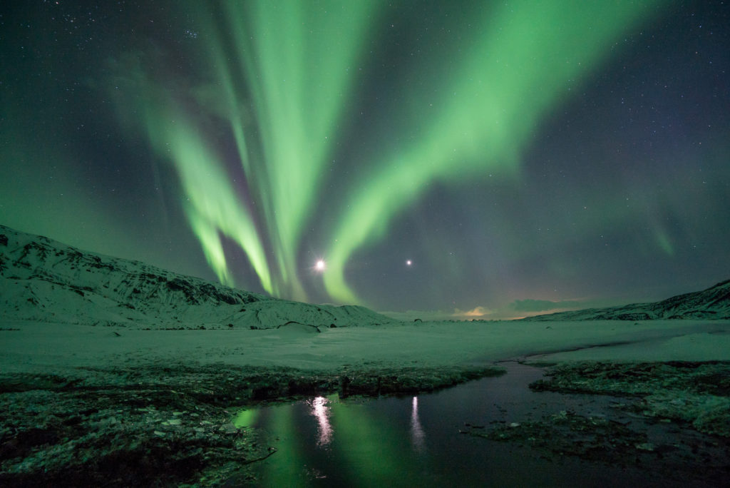 Northern lights and happiness