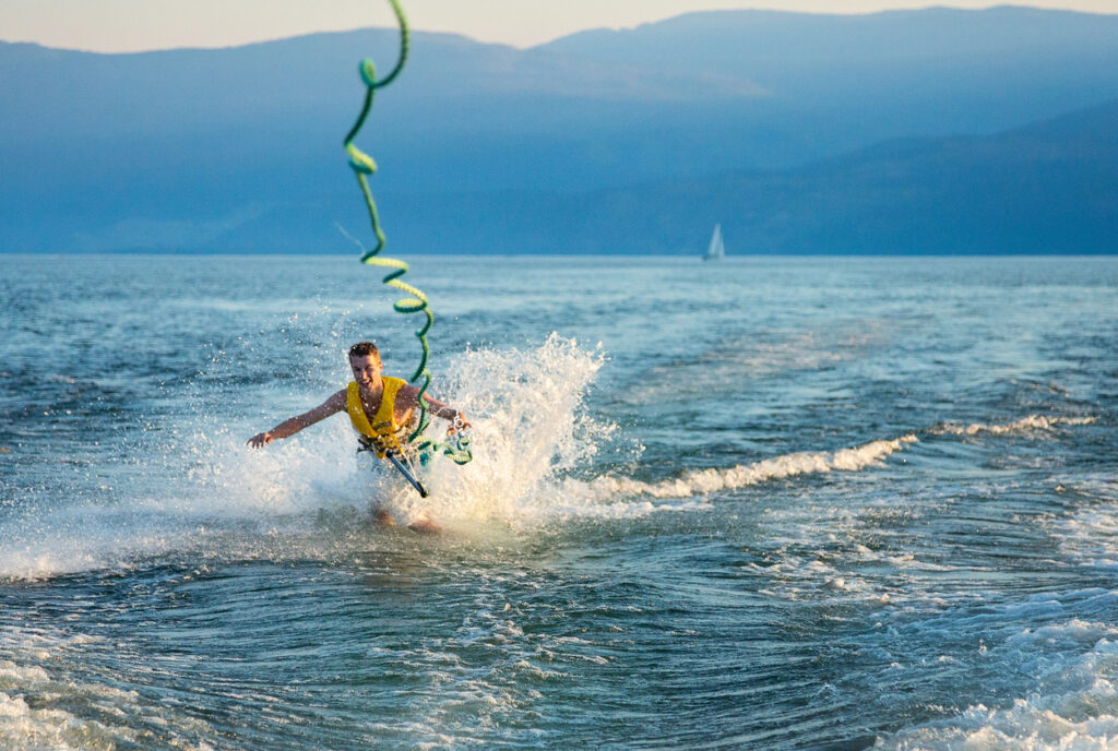 drop anxiety like a skier drops the rope